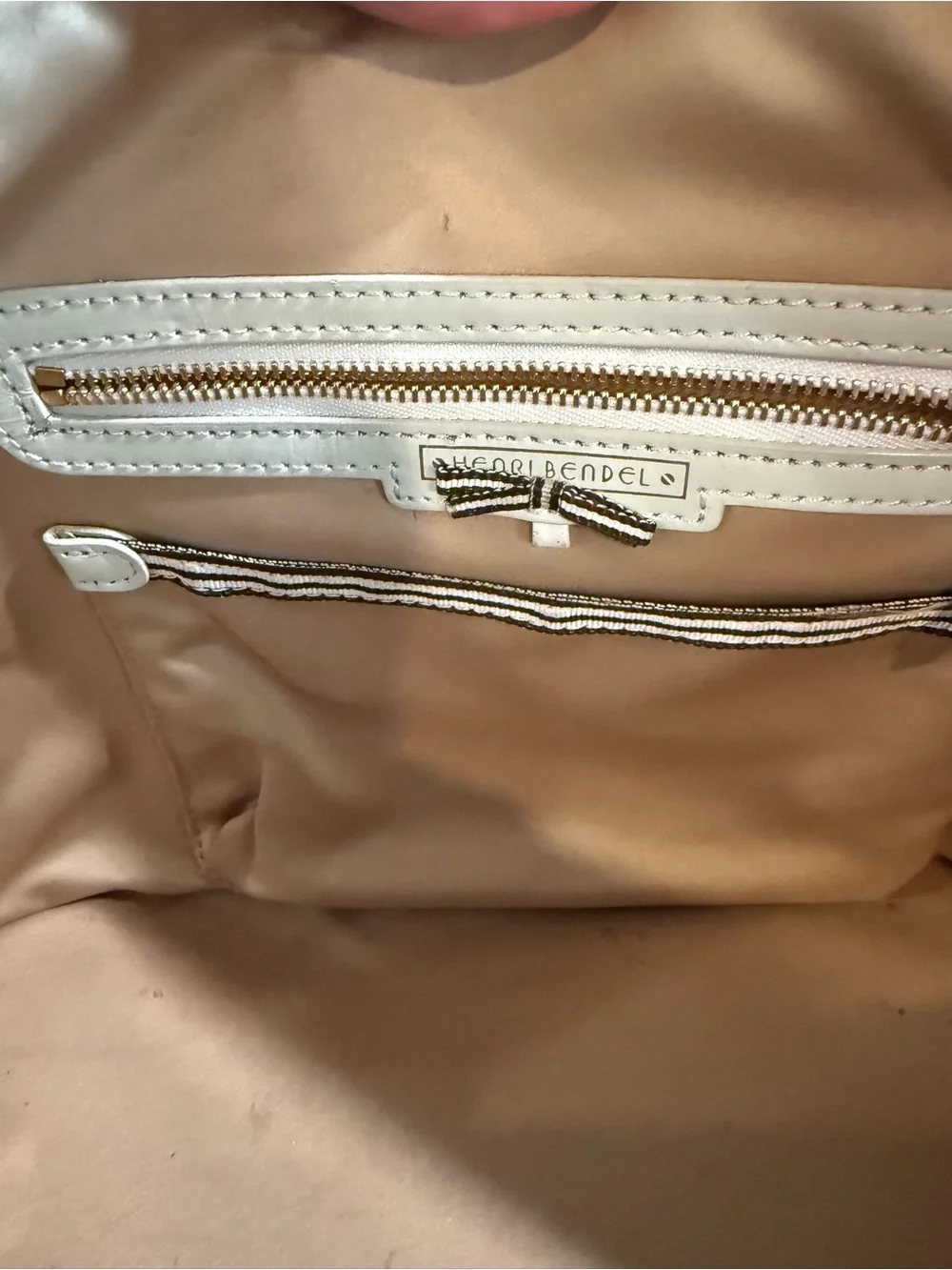 Black and White Cowhide-Print Satchel with Black Leather Trim